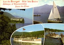CPM Le Lac du Bourget Savoie Bateaux La Savoie