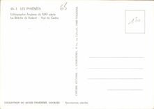 CPM Les Pyrenees Lithographie Anglaise du XIX siecle la Breche de Roland vue de Gedre 