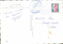 CPM Les Pyrenees Environs de Lourdes la vallee d'Argeles vue du Pic du Jer 