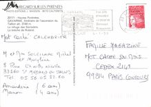 CPM Hautes Pyrenees Gavarnie Itineraire de l'ascension du Taillon le refuge des Sarradets la breche 