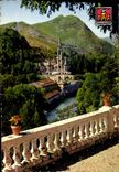 CPM Lourdes la Basilique et le Gave 