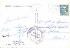 CPM Lourdes Hautes Pyrenees la Basilique 