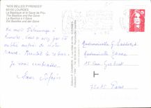 CPM Nos Belles Pyrenees Lourdes la Basilique et le Gave de pau 