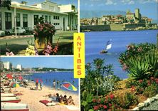 CPM Antibes Juan les Pins le casino Promenade du Soleil la Vieille Ville les Remparts 