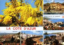 CPM La Cote d Azur Monaco Menton Grasse Cannes