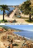 CPM Menton la Promenade et une Plage 
