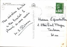 CPM Menton la Promenade et une Plage 