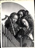 CPM Grand Cathedrale Saint Bavon l'Agneau Mystique par Hubert et Jean Van Eyck Les Anges Musiciens 