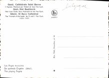 CPM Grand Cathedrale Saint Bavon l'Agneau Mystique par Hubert et Jean Van Eyck Les Anges Musiciens