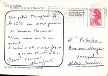 CPM La Napoule le Chateau au 1er Plan la Plage du Port 