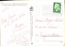 CPM La Cote d'Azur Menton Perle de France le Jardin Boves pendant la Fete du Citron 