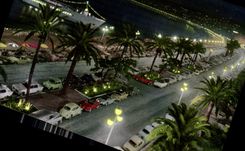 CPM Cote d'Azur Clair de lune sur la Promenade des Anglais Automobile