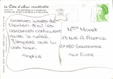 CPM La Cote d'Azur inoubliable Menton vue panoramique sur le nouveau port le vieille ville au fond l