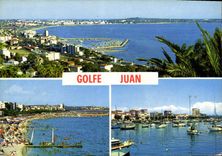 CPM Golfe Juan Cote d'Azur French Riviera vue generale les plages le port 
