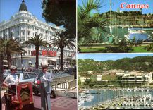 CPM La Cote d'Azur Cannes Alpes Maritimes Le Cariton le vieux Port et le Suquet le Port et le Palais