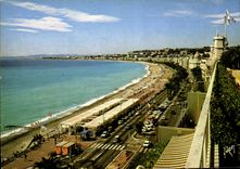 CPM Couleurs et lumiere de France La Cote d'Azur Nice Alpes Maritimes Perspective sur la Promenade d
