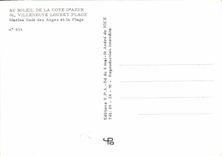 CPM Au soleil de la Cote d'Azur Villeneuve Loubert plage Marine Baie des Anges et la Plage 