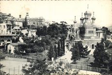 CPM Nice L'Eglise Russe et Lycee du Parc Imperial 