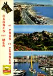 CPM La Cote d'Azur Cros de Cagnes Le Boulevard et la plage Cagnes sur mer et le Cros de Cagnes Le Po