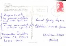 CPM Le Valois Senlis Oise les tours et la fleche de la Cathedrale la vieille ville l'ancien eveche l