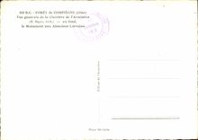 CPM Foret de Compiegne Oise vue generale de la Clairiere de l'Armistice au fond le Monument aux Alsa
