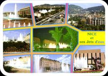 CPM Images de France Cote d'Azur Nice et ses Jets d'eau 