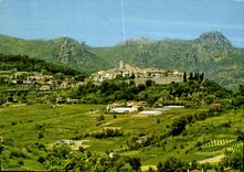 CPM Cote d'Azur Saint Paul de Vence vue sur la ville au fond les Baous 