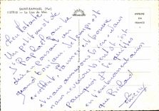 CPM Saint Raphael Var Le Lion de Mer