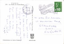 CPM Paris la fleche de Notre Dame 