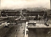 CPM Paris en flanant vue generale de la Place de la Concorde et la Butte Montmartre 