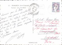 CPM Penmarch Saint Guenole Rochers vers Paul Briel 