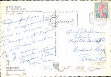 CPM La Cote d'Azur Cannes A M Vue generale prise de Super Cannes Au fond l'Esterel 