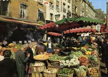 CPM Paris la Rue Mouffetard 