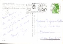 CPM Souvenir de Vallauris Centre mondial de Poteries et de Ceramiques d'Art L'Eglise et la Statue L'