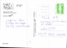 CPM Grenoble Isere les quais de l'Isere Telepheique de la Bastille 