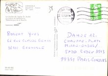 CPM Grenoble Dauphine France le clocher de l'Eglise St Andre la chaine de Belledonne Telepherique de