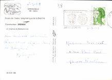 CPM Grenoble Isere Quais de l'Isere telepherique de la Bastille 