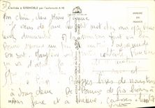 CPM L'arrivee a Grenoble par l'autoroute A 48 