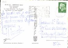 CPM Grenoble Isere Ville olympique vue aerienne le vieux Grenoble la Tronche la bastille le Saint Ey