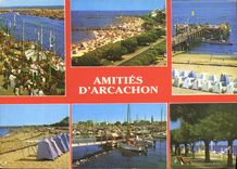CPM Couleurs et lumiere de France Bassin d'Arcachon Arcachon Gironde le Port de Peche et de Plaisanc