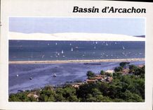 CPM Bassin d'Arcachon Arcachon le Cap Ferret Gironde Vue sur le Bassin d'Arcachon le mumbaud et la d