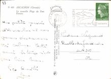 CPM Arcachon Gironde la nouvelle Plage du Parc Pereire