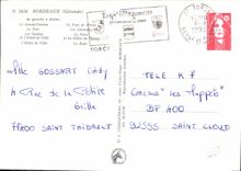 CPM Bordeaux Gironde le Grand Theatre le Port les Jardins de l'Hotel de Ville l'Hotel de Ville le Po