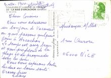 CPM Couleurs et Lumiere de France la Baie d'Arcachon Gironde Le port de Piraillan Le petit Train du