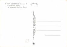 CPM Bordeaux Gironde la Place de la Bourse et la Fontaine des Trois Graces 