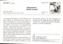 CPM Monet Claude Impression Soleil levant 