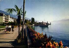 CPM Montreux les quais fleuris 