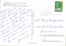 CPM Les Merveilles du Val de Loire Tours Indre et Loire L'hotel de Ville place Jean Jaures 