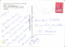 CPM Bassin d'Arcachon Pyla sur Mer Gironde La Plage et la Place Daniel Meller 