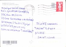 CPM Bordeaux Gironde L'entree des jardins de la Mairie 